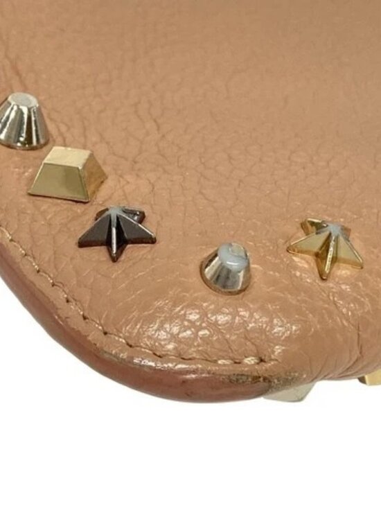CHRISTIAN LOUBOUTIN Loubi Clutch Pink Beige Leather Clutch Bag main image 9